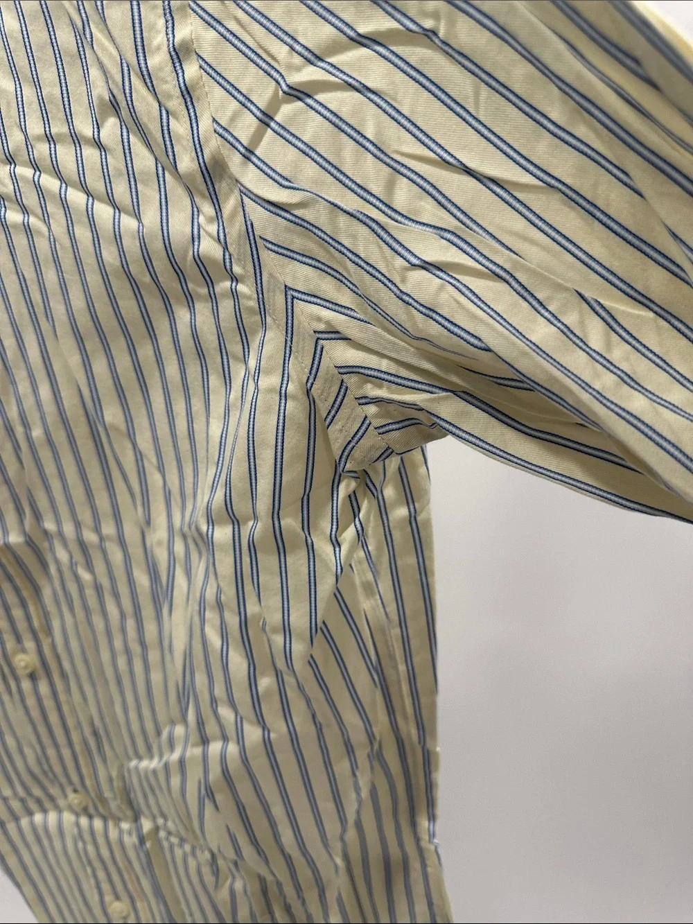 Banana Republic Cream Shirt with Blue Stripes